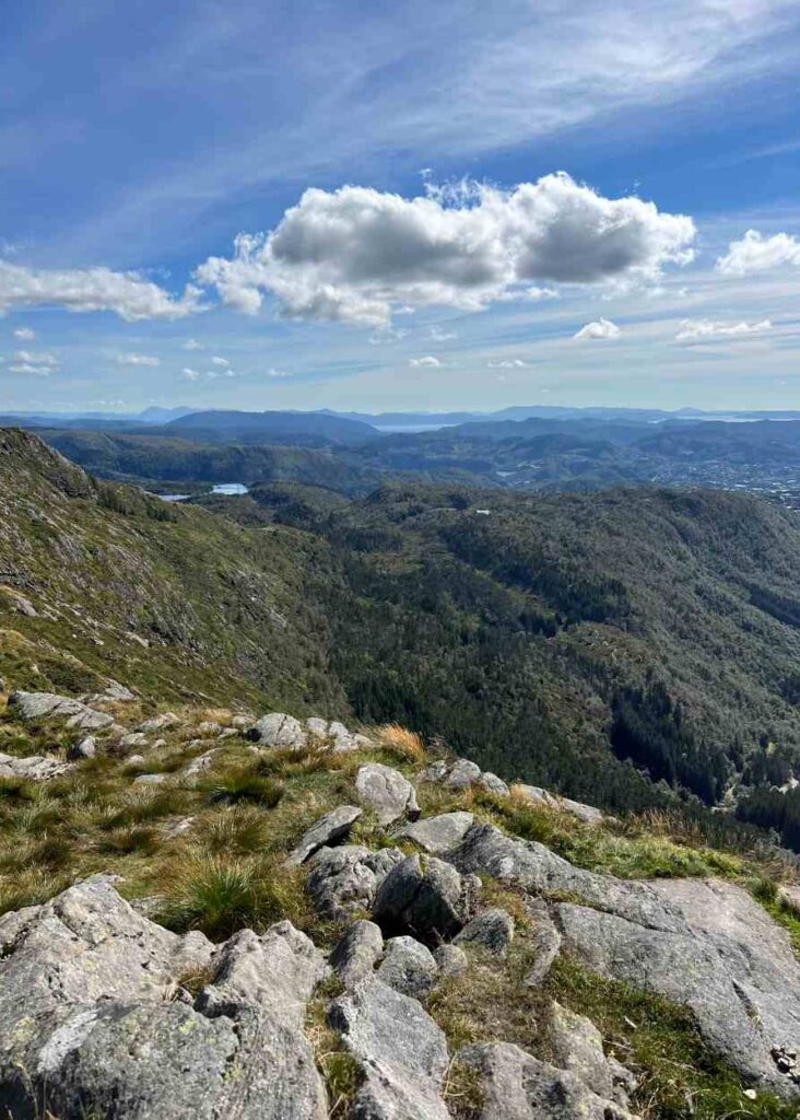 vistas desde ulriken de los alrededores de Bergen