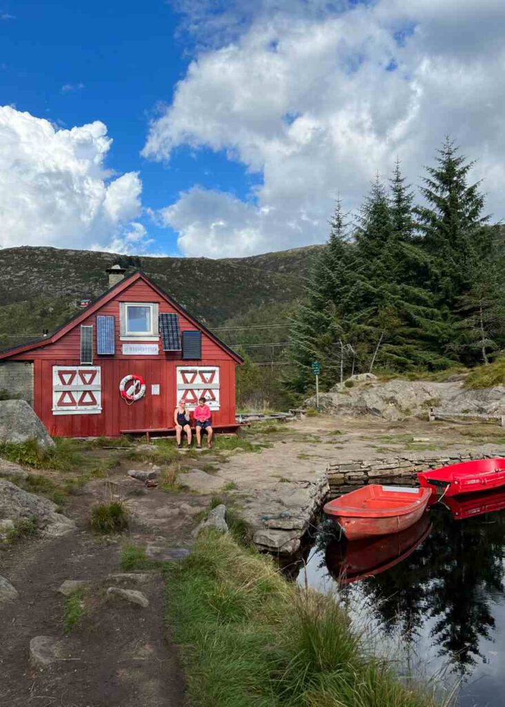 Baunehytten, una cabaña para comer waffles en bergen