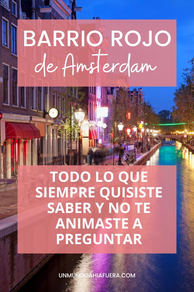 pin sobre el barrio rojo de amsterdam