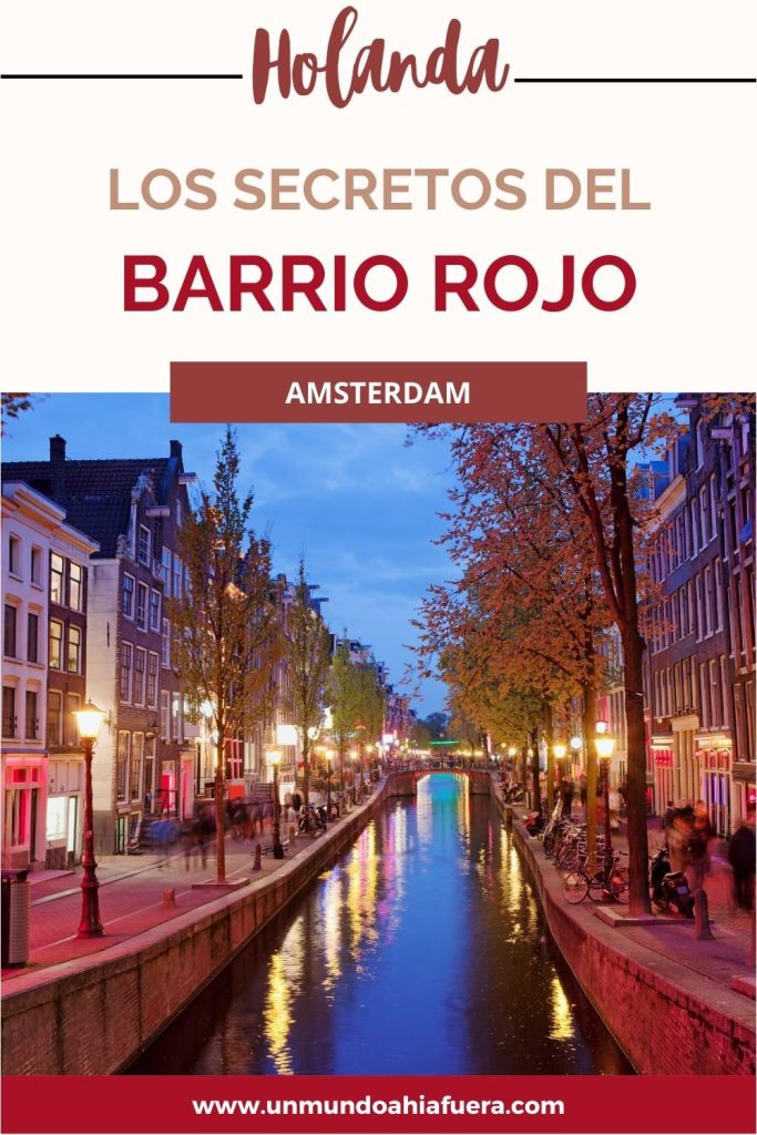 pin sobre el barrio rojo de amsterdam