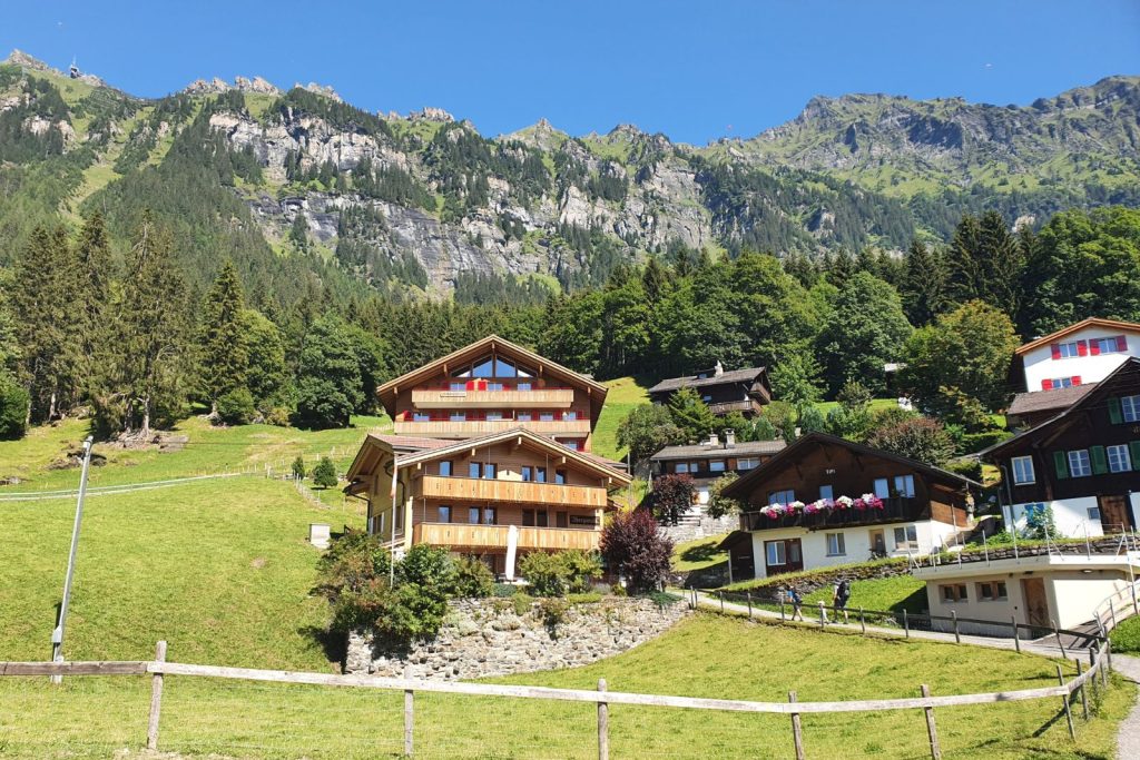 El pueblo de Wengen, otra zona bonita cerca de Lauterbrunnen