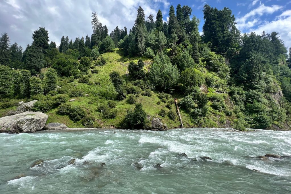 El río de Pahalgam, uno de los lugares alucinantes que ver en Srinagar