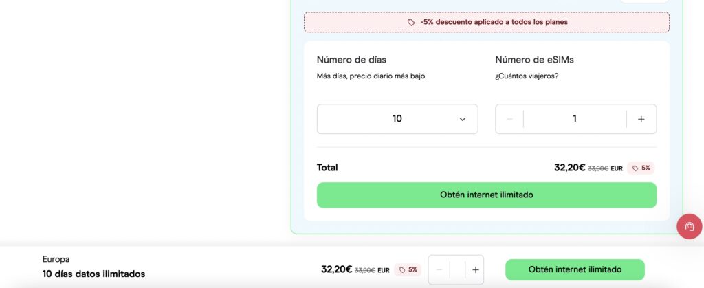 captura de pantalla para explicar como obtener el código descuento holafly