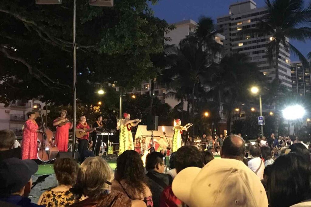 Un luau en Hawaii