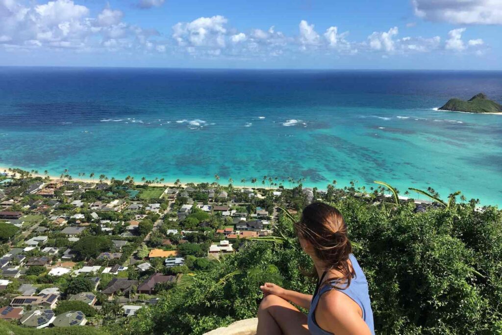 El mirador de Lanikai, desde the pillbox