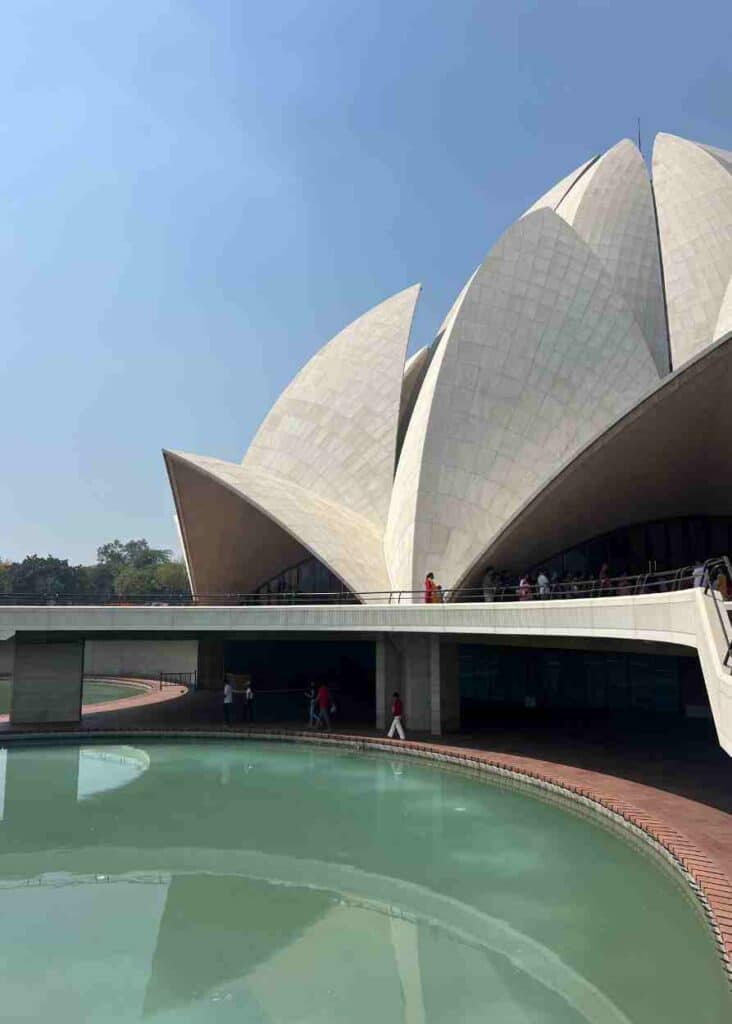 el templo de loto en Delhi