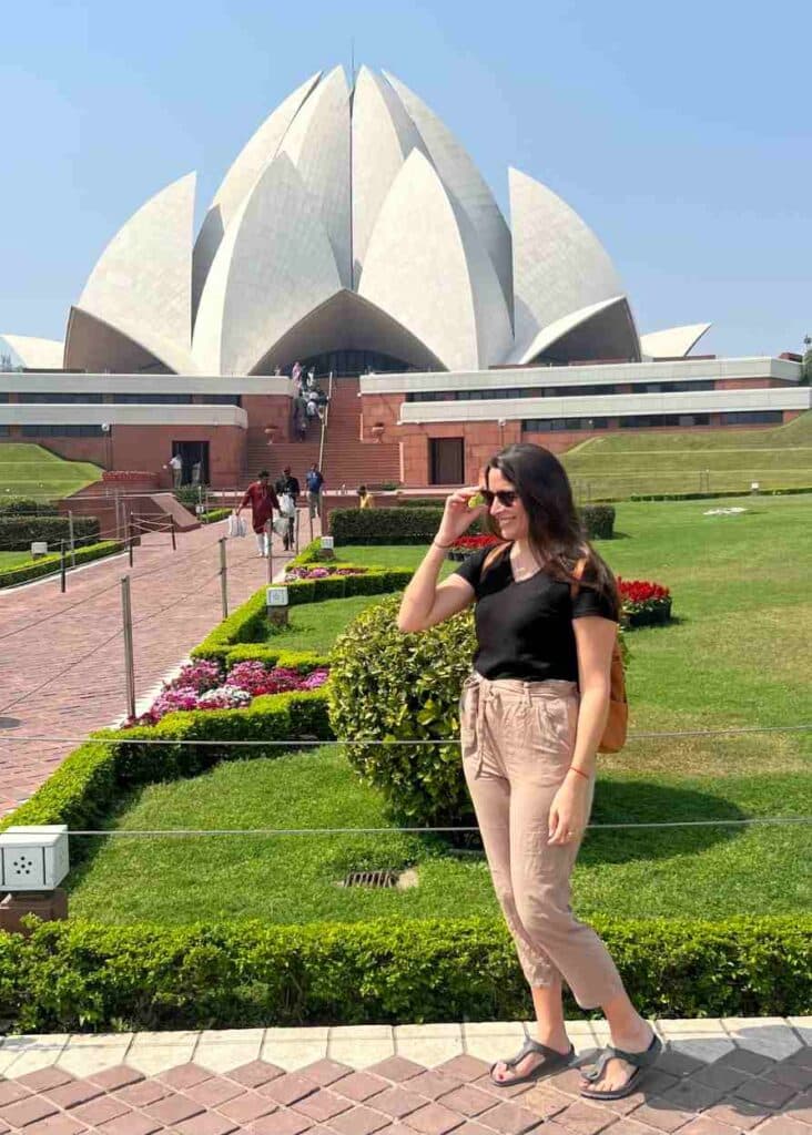 el templo de loto en Delhi