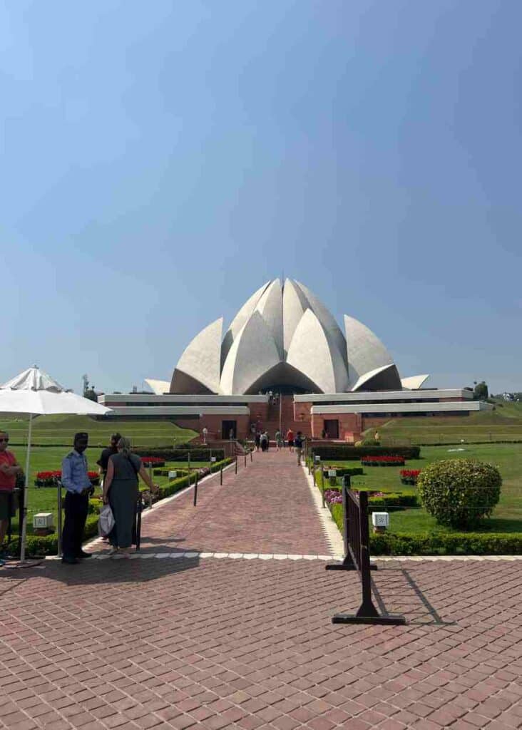 el templo de loto en Delhi