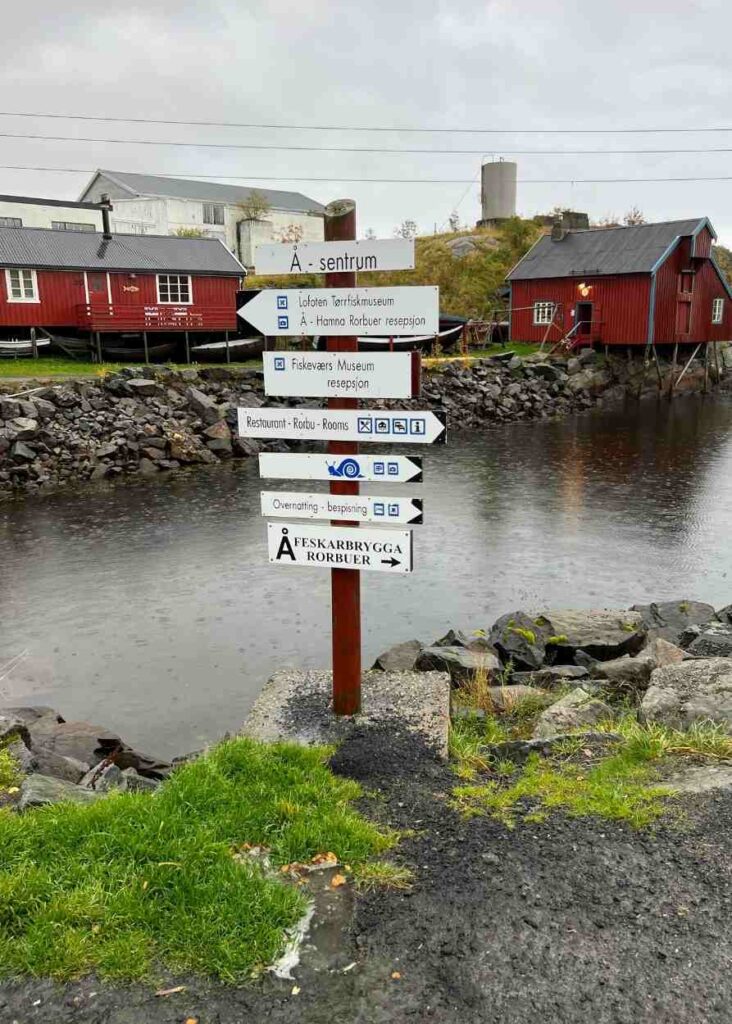 A, el pueblo más al sur donde dormir en Lofoten