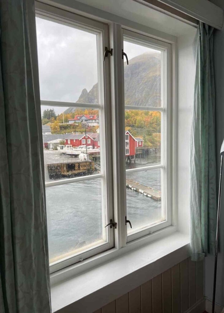 La vista desde la ventana de mi alojamiento en A