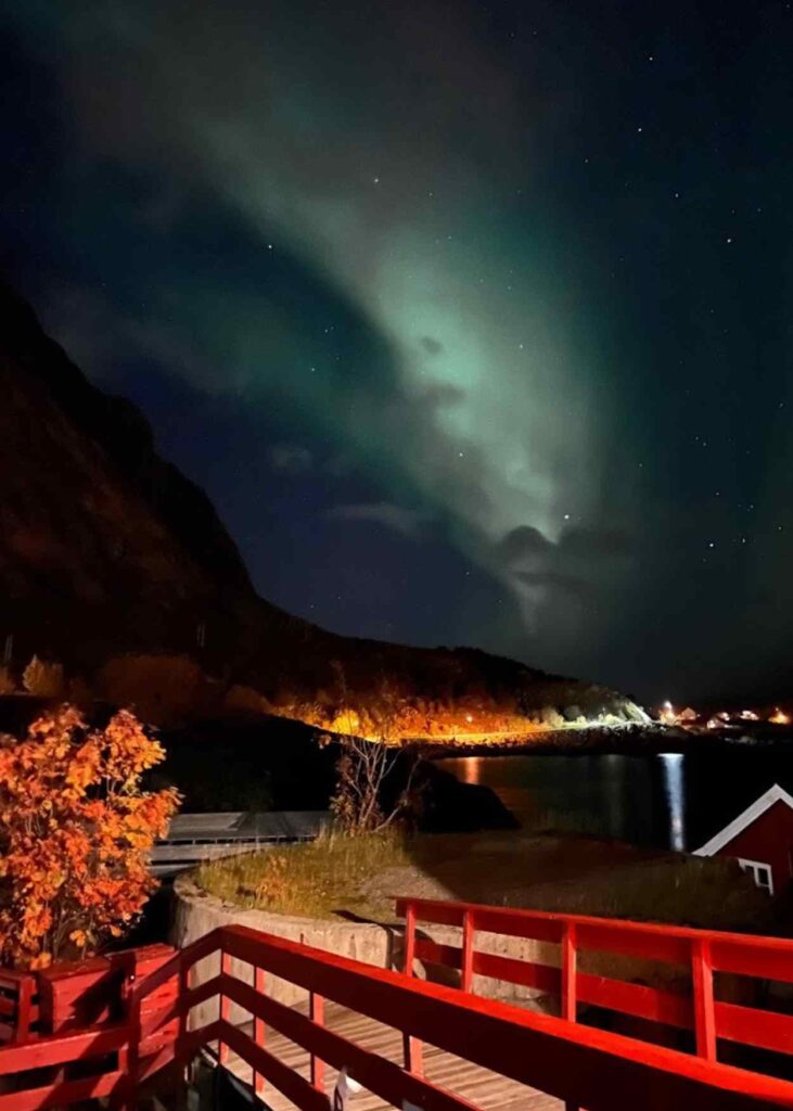 aurora boreal en A, lofoten