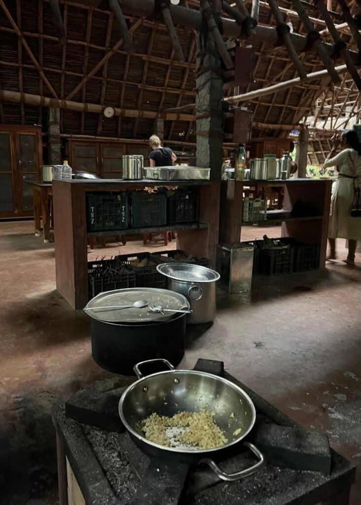 La cocina en el Sadhana Forest Auroville
