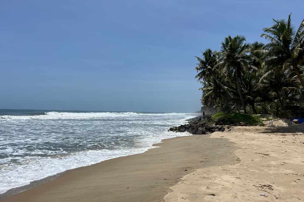 Una playa de Fort Kochi