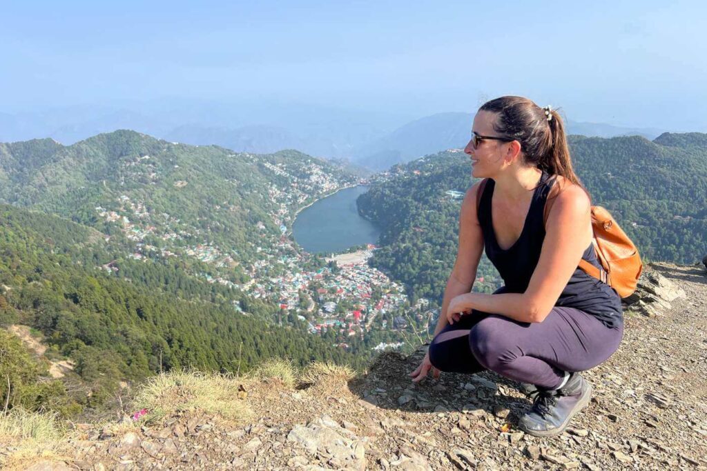 Desde lo alto de Naini Peak, uno de los mejores trekking que hacer en Nainital