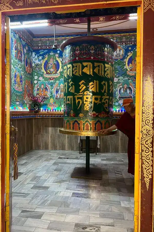 Rueda de oración en Dharamsala
