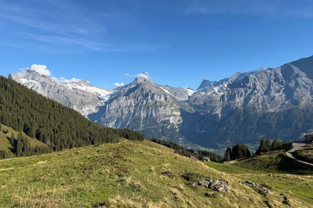 Vistas sendero First-Faulhorn-Bussalp