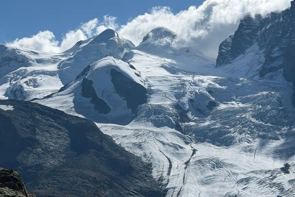 Los glaciares que se ven desde Gornergrat