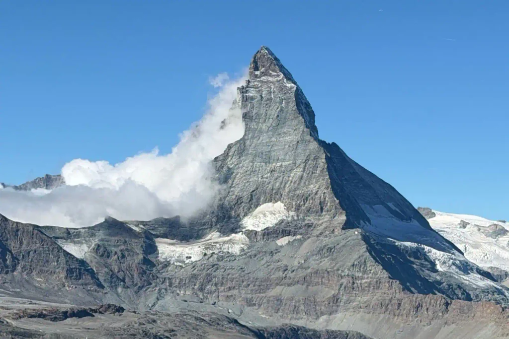 La vista del monte Cervino (Matterhorn) desde Gornergrat